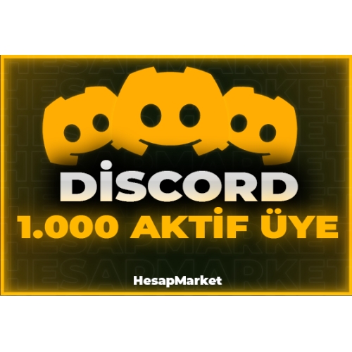  Discord Online 1000 Sunucu Üyesi  1 Ay Çevrimiçi